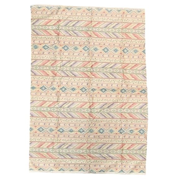 Vintage House N Home Fabrics and Draperies Cloth, Floral Stripes Graphic Design, - Picture 3 of 3